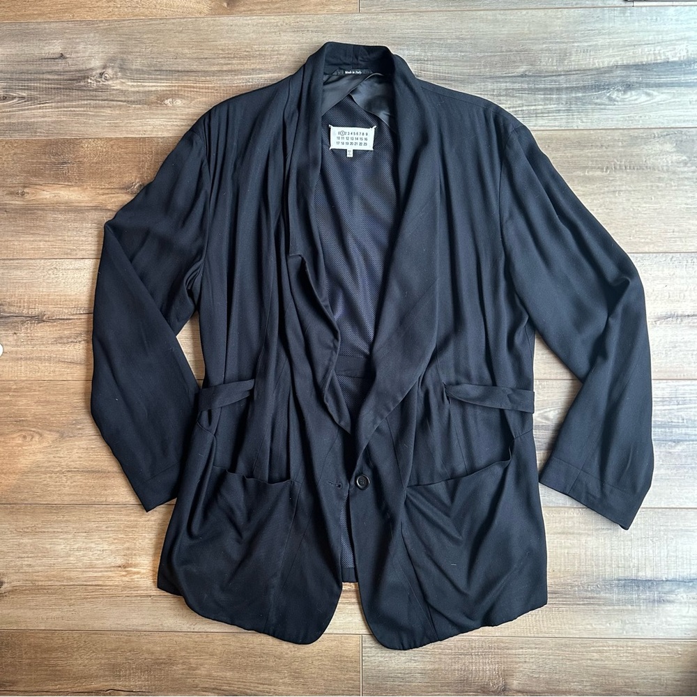 Maison Martin Margiela Women's Oversized  Black Jacket/Blazer - Made in Italy